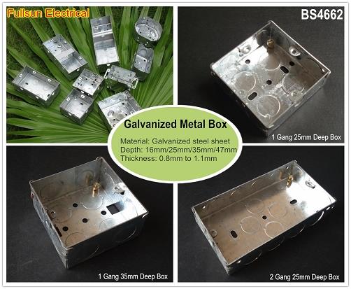3X6 Metallic Electrical Boxes