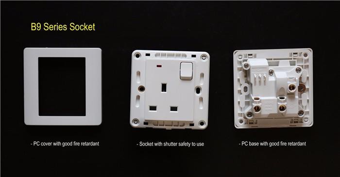 13 Amp British Double Socket